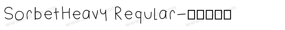 SorbetHeavy Regular字体转换